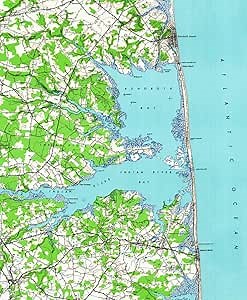 Imagekind Rehoboth Beach & Bethany Beach Delaware Map (1938) by Alleycatshirts, Poster Art Print, Wall Decor | 24x29