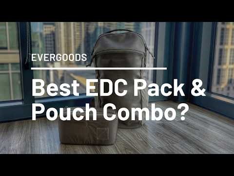 Evergoods CHZ22 + CAP2 (Fossil Brown) - Best EDC Pack & Pouch Combo for Most People?