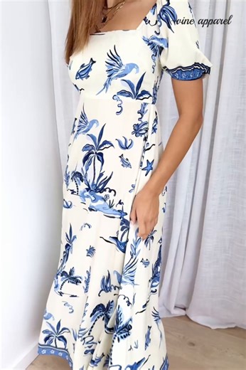 The Tuscan Sun Dress⁠ can be worn both on and off the shoulders, though we love it up. Pockets, a pretty neckline and a lovely fabric, it drops and drapes beautifully. And even though it has elastic on the arms, it’s not tight x x Shop HERE: Cream Island Palm: vineapparel.com/products/tuscan-sun-dress-cream-island-palm Teal Island Palm: vineapparel.com/products/tuscan-sun-dress-teal-island-palm Kym wears an 8 and is 175cm x | Vine Apparel