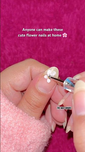Easy Flower Nail Art Tutorial for Beginners 🌸✨ #shorts