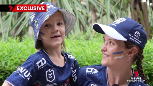 25K views · 441 reactions | A young footy fan will be cheering louder than most when the Cowboys host Manly on Saturday. Two North Queensland stars brightened up Casey Moore's night after he was stranded in a grandstand after the club's last home game and couldn't get close to the players. 7NEWS at 6pm. Download the 7NEWS app: 7news.link/7newsapp #7NEWS | 7NEWS Townsville | Facebook
