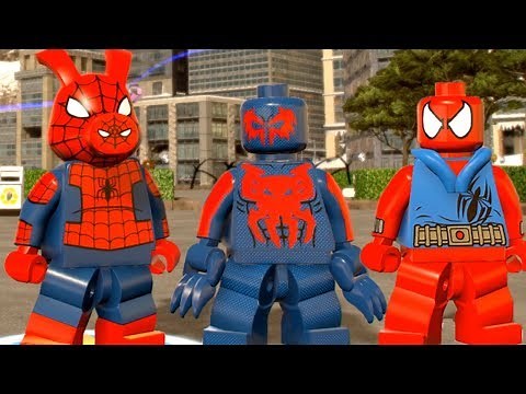 LEGO Marvel Super Heroes 2 - All Spider-Man Characters Unlocked! (Free Roam Showcase)