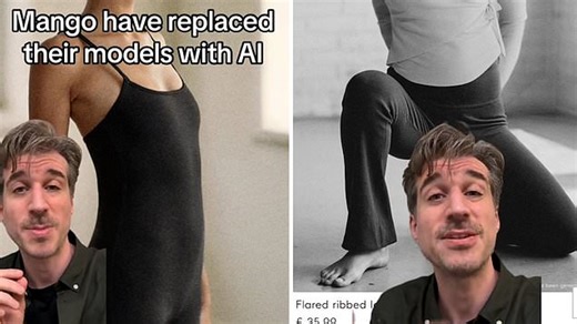 Mango blasted for 'false advertising' after using AI models as fans say the figures are 'stealing human jobs'