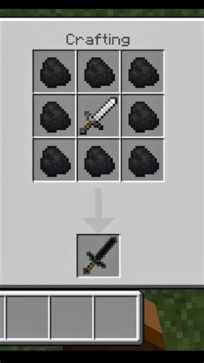 How to Crafting Coal Sword 🗡 Amazing subscribe now