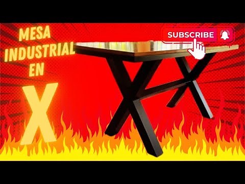 Como hacer tu MESA INDUSTRIAL en "X" PASO a PASO!