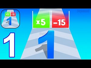 Merge Number: Run Master - Gameplay Walkthrough Part 1 Numbers Run Merge Master Collect Numbers