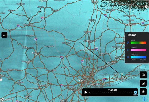 750am Sunday, 1/25/26 Weather radar update The snow is now coming down heavy across much of the Hudson Valley Weather area ￼ | Hudson Valley Weather