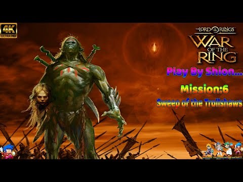LOTR: War of the Ring =RTS= [Walkthrough!!!] [EVIL CAMPAIGN:6 Sweep of the Trollshaws] 😄🐲🎮🇵🇹