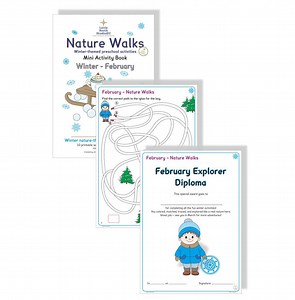 February Nature Walks – Winter Preschool Worksheets | Printable Activity Book - Etsy Canada