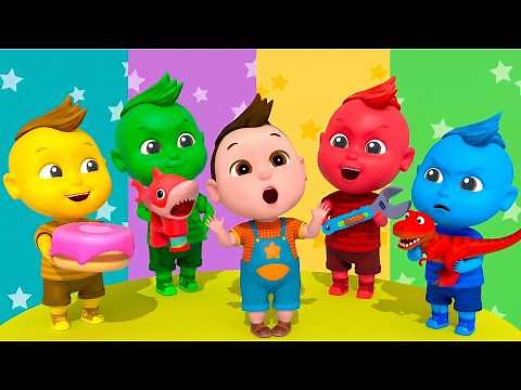 Sắc Màu Em Yêu - Bé Học Màu Sắc - Liên Khúc Ca Nhạc Thiếu Nhi Remix Vui Nhộn - Hoạt Hình Thiếu Nhi