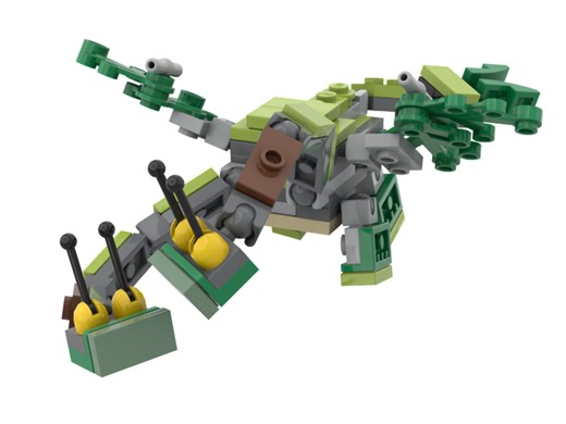 LEGO MOC-95913 HTTYD Hideous Zippleback Dragon Barf and Belch (Appears in How to train your Dragon) (Freestyle 2021)