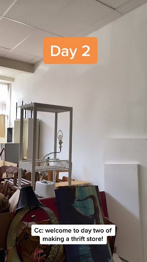 Thrift Store Transformation: Broken CD Mosaic Wall Day 1