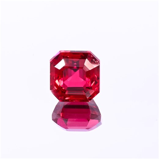 AAA Grade Asscher Cut Mozambique Ruby Gemstone for Ring Making (11X9 MM) Personalized Gift