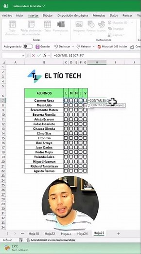 Cómo Crear una Lista de Asistencia Digital en Excel | Bien Explicado