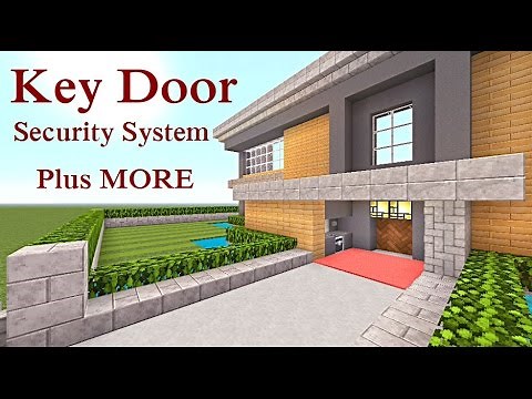Minecraft Tutorial : Key Door with Security System