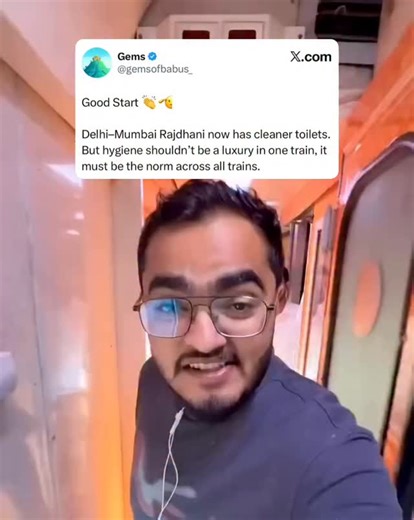 10K views · 50 reactions | Cleaner toilets on the Delhi–Mumbai...