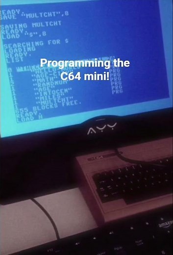 Retro coding on the C64 mini(Commodore 64) BASIC!