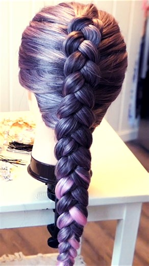 💕💋French Braid Tutorial♡ Easy to Learn #french braid tutorial #youtubeshort