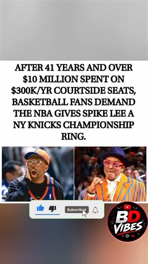*DESERVE A RING: SPIKE LEE SPENT $10M + 41 YEARS ON THE KNICKS. GIVE HIM HIS RING NBA 🔥*#viralvideo