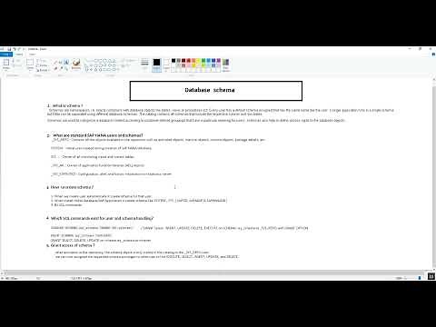 What Database schema or Schema in HANA Database | How to create schema with SQL command ?