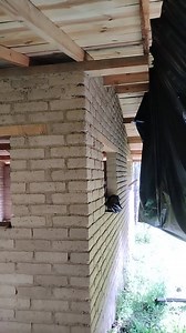 Columnas de ladrillo y madera #Durango | Mi casa