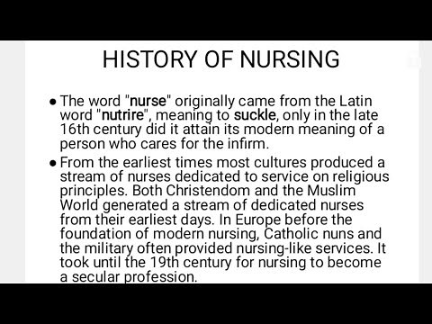 HISTORY OF NURSING AND DEVELOPMENTAL OF NURSING FUNDAMENTALS OF NURSING llUNIT 1 FULL EXPLAINATION