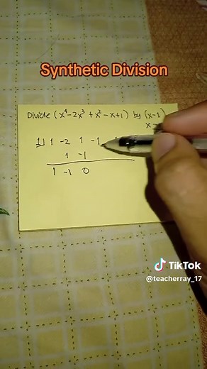 Synthetic Division Tutorial for Polynomials