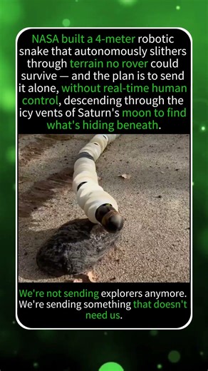THE SNAKE ROBOT BUILT TO EXPLORE OTHER WORLDS