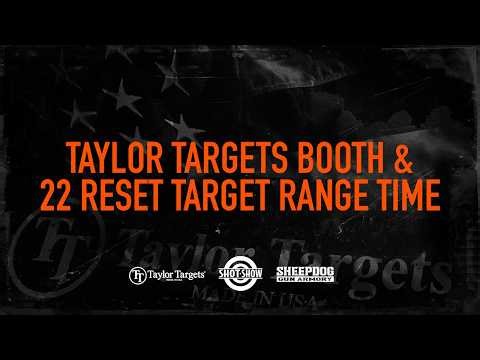 Shot Show 2026 - Taylor Targets Booth and 22 Resettable Target Review