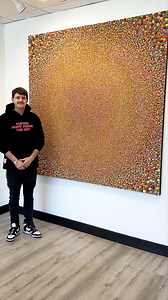 23M views · 131K reactions | Feeling very blessed these days: To complete paintings that challenged me like this one did, and then to display and sell the piece from my own gallery is a dream come true! #acrylicpaint #fineart #texturedart #colorful | Zach Frank | Facebook