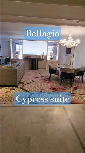 Room tour in 60 seconds - Cypress Suite at Bellagio #vegas #roomtour #onetake #bellagio