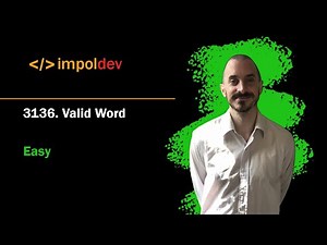 Valid Word | LeetCode 3136 - Python (2 Solutions)