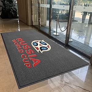 Amazon.com: MAOVOT Custom Commercial Door Mats Carpet Personalized Logo Text Entryway Rug with Non-Slip Rubber Backing Indoor Doormat 2' x 3' : Industrial & Scientific