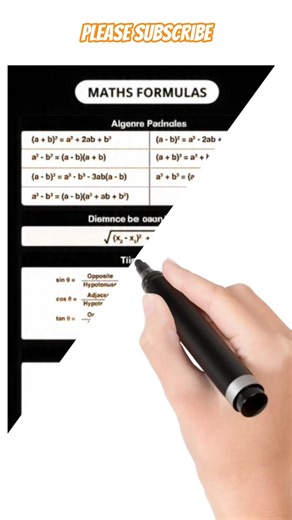 Class 9th Maths Basic Formulas #shorts #exam