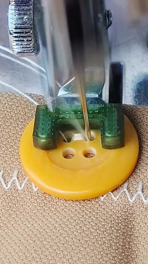 193K views · 613 reactions | sewing button using a sewing machine #sewing | Mugi Wiyono | Facebook