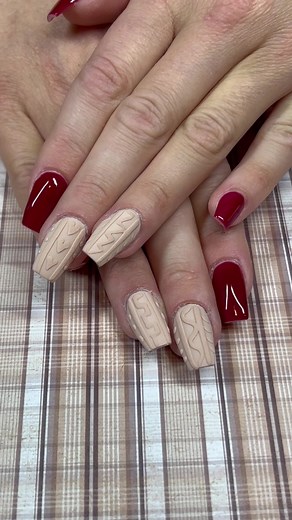 Sweater Nail Tutorial: Easy Fall Nail Design