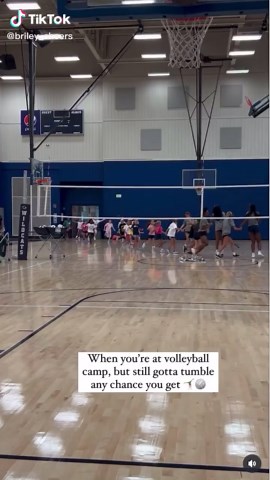 volleyball naw cheer always#tumbling #cheer4life #volleyball #highschool #enterprise