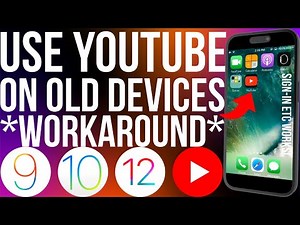 Use YouTube on old iPad & iPhone iOS 9/10/12+ | Workaround Fix | Without App | No Jailbreak