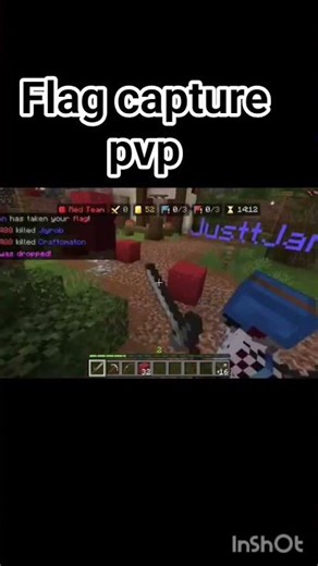 flag capture pvp Minecraft#minecraft #shortfeed #shorts #roblox
