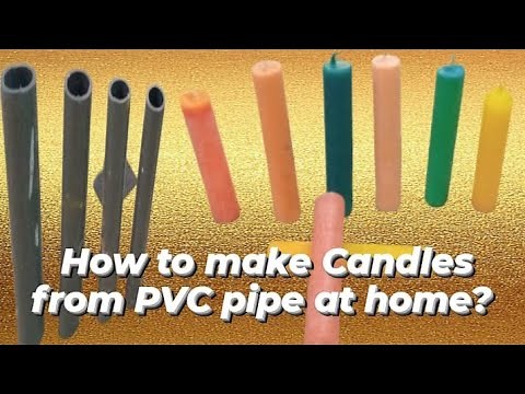 How to make candle from PVC pipe at home || Fk Arts & Craft