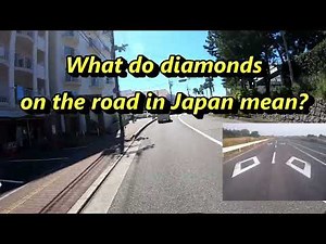 WHAT DO THE PAINTED DIAMONDS ON THE ROAD MEAN ON JAPANESE ROADS #drivinginjapan #Japantrafficrules