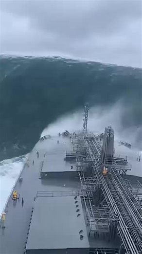 CARGO SHIP ALMOST ROLLS in MONSTER STORM 😱 _#ShipStorm _#CargoShip _#BigWaves _#Storm