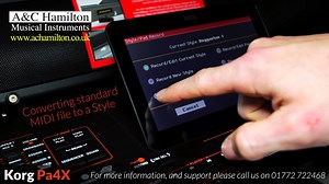 KORG Pa4X - MIDI to Style 功能演示