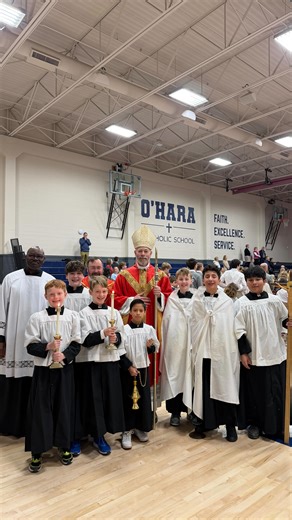 What a blessing to welcome Archbishop Sample as he celebrated Mass with our O’Hara students! 🙏⛪️ Seeing our students gathered in prayer, faith, and joy was a beautiful reminder of the heart of Catholic education—forming young minds and souls in Christ. We are grateful for Archbishop Sample’s presence, leadership, and encouragement to our school community. 💙✨ | O'Hara Catholic School