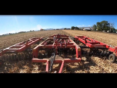 Fall Discing Corn Stalks