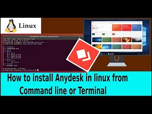 How to install Anydesk in Linux or windows ? Install in command line
