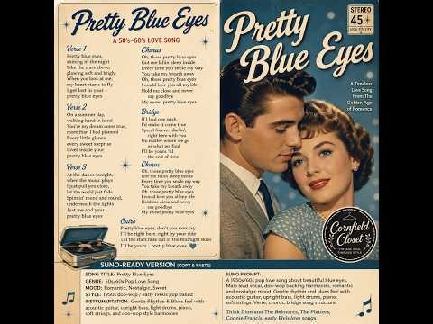 Pretty Blue Eyes | 50s/60s Oldies Love Song | Romantic Doo-Wop Style