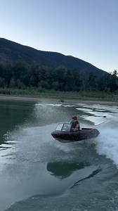 Little ripper in his 6’ micro havin fun on the waves! | Jetstream Adventure Boats