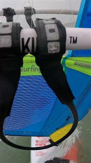 Jibe #4 Fail in Rainy Gusts! #Windsurfing #Shorts
