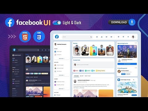 How To Make Website Using HTML & CSS | Social Media Website Design | Full Website Design